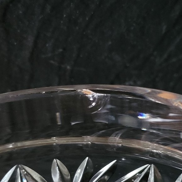 Antique Cut Crystal Powder Jar, Trinket Dish, Covered Stash Jar, Dresser Box - Picture 5 of 5